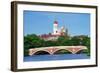 Weeks Bridge Charles River MA-null-Framed Art Print