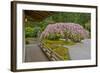 Weeping Cherry, Pavilion, Portland Japanese Garden, Portland, Oregon-Michel Hersen-Framed Photographic Print