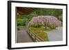 Weeping Cherry, Pavilion, Portland Japanese Garden, Portland, Oregon-Michel Hersen-Framed Photographic Print