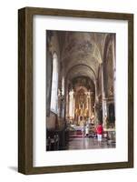 Weeping Icon of Mary Inside Cathedral, Gyor, Western Transdanubia, Hungary, Europe-Ian Trower-Framed Photographic Print