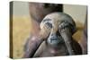 Weeping Statue in Mourning, Valley of Golden Mummies, Giza, Egypt, Detail-null-Stretched Canvas