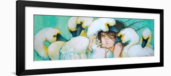 Weeping Swans-Camilla D'Errico-Framed Art Print