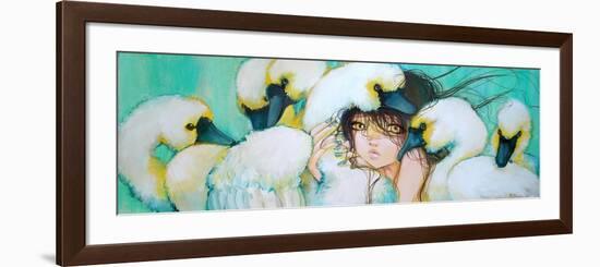 Weeping Swans-Camilla D'Errico-Framed Premium Giclee Print
