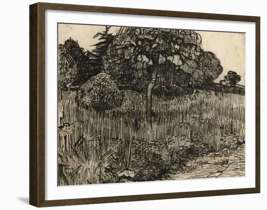 Weeping Tree, 1889-Vincent van Gogh-Framed Giclee Print