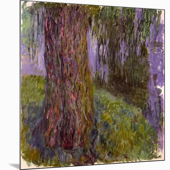 Weeping Willow and the Waterlily Pond, 1916-19-Claude Monet-Mounted Giclee Print