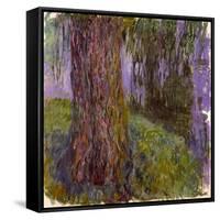 Weeping Willow and the Waterlily Pond, 1916-19-Claude Monet-Framed Stretched Canvas