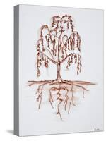 Weeping willow with heart and soul-Richard Lawrence-Stretched Canvas