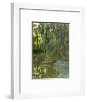 Weeping Willows, the Waterlily Pond at Giverny, C.1918-Claude Monet-Framed Giclee Print