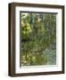 Weeping Willows, the Waterlily Pond at Giverny, C.1918-Claude Monet-Framed Giclee Print