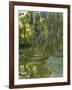 Weeping Willows, the Waterlily Pond at Giverny, C.1918-Claude Monet-Framed Giclee Print