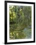 Weeping Willows, the Waterlily Pond at Giverny, C.1918-Claude Monet-Framed Giclee Print