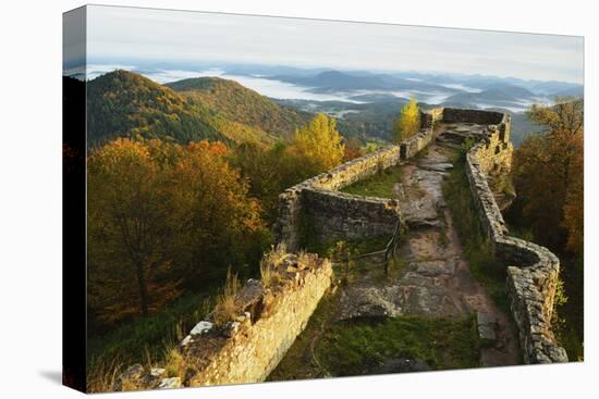 Wegelnburg Castle, Palatinate Forest, Rhineland-Palatinate, Germany, Europe-Jochen Schlenker-Stretched Canvas