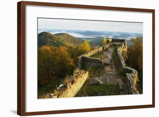 Wegelnburg Castle, Palatinate Forest, Rhineland-Palatinate, Germany, Europe-Jochen Schlenker-Framed Photographic Print