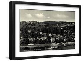 Wehlen Sächs, Schweiz, Dampfer Leitmeritz, Ufer-null-Framed Giclee Print