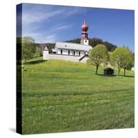 Wehrkirche Church, Urach, Urachtal Valley in Spring, Black Forest, Baden Wurttemberg, Germany-Markus Lange-Stretched Canvas