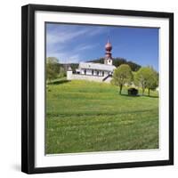 Wehrkirche Church, Urach, Urachtal Valley in Spring, Black Forest, Baden Wurttemberg, Germany-Markus Lange-Framed Photographic Print