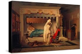 Weiblicher Akt vor König Kandaules. 1859-Jean-Léon Gérome-Stretched Canvas