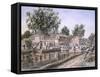 Weigh Locks On Penn Canal-Stanton Manolakas-Framed Stretched Canvas