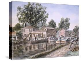 Weigh Locks On Penn Canal-Stanton Manolakas-Stretched Canvas