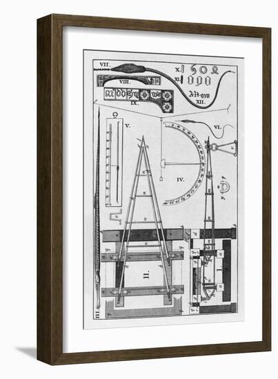 Weighbridge And Hygrometer, 18th Century-Middle Temple Library-Framed Photographic Print