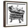 Weighing a Baby-null-Framed Art Print