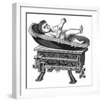 Weighing a Baby-null-Framed Art Print