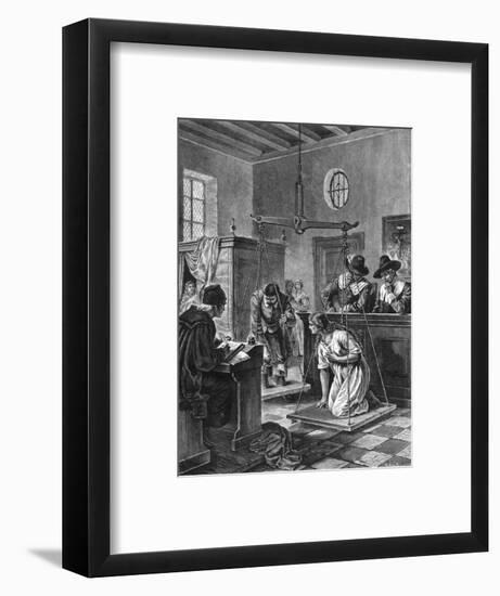 Weighing a Dutch Witch-H Merte-Framed Art Print