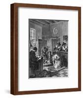 Weighing a Dutch Witch-H Merte-Framed Art Print