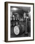 Weighing Barrels of Blended Whisky at Wiley and Co, Sheffield, South Yorkshire, 1960-Michael Walters-Framed Photographic Print