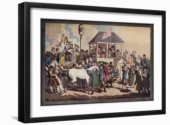 'Weighing', c1789-Thomas Rowlandson-Framed Giclee Print