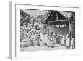 Weighing Ceylon Tea-null-Framed Art Print