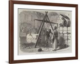 Weighing Cotton at Bombay for the English Market-null-Framed Giclee Print