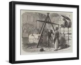 Weighing Cotton at Bombay for the English Market-null-Framed Giclee Print