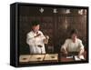 Weighing Herbal Medicine, Beijing, China-Keren Su-Framed Stretched Canvas