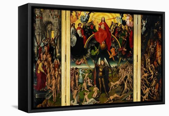 Weighing of the Souls, Triptych of the Last Judgment-Hans Memling-Framed Stretched Canvas