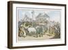 Weighing the Jockeys and Rubbing Down the Horses Before a Race-Thomas Rowlandson-Framed Art Print