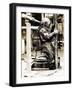 Weight of Dress 200Lbs: the Diver at Winchester Cathedral, 1900S-null-Framed Photographic Print