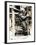 Weight of Dress 200Lbs: the Diver at Winchester Cathedral, 1900S-null-Framed Photographic Print