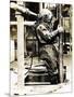 Weight of Dress 200Lbs: the Diver at Winchester Cathedral, 1900S-null-Mounted Photographic Print