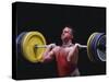 Weightlifter in Action-null-Stretched Canvas