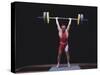 Weightlifter in Action-null-Stretched Canvas