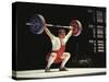 Weightlifter in Action-null-Stretched Canvas