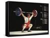 Weightlifter in Action-null-Framed Stretched Canvas