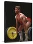 Weightlifter in Action-null-Stretched Canvas