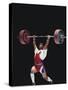 Weightlifter in Action-null-Stretched Canvas