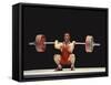 Weightlifter in Action-null-Framed Stretched Canvas