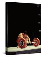 Weightlifter in Action-null-Stretched Canvas