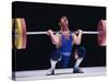 Weightlifter in Action-null-Stretched Canvas