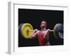 Weightlifter in Action-null-Framed Photographic Print