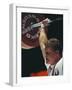 Weightlifter in Action-null-Framed Photographic Print